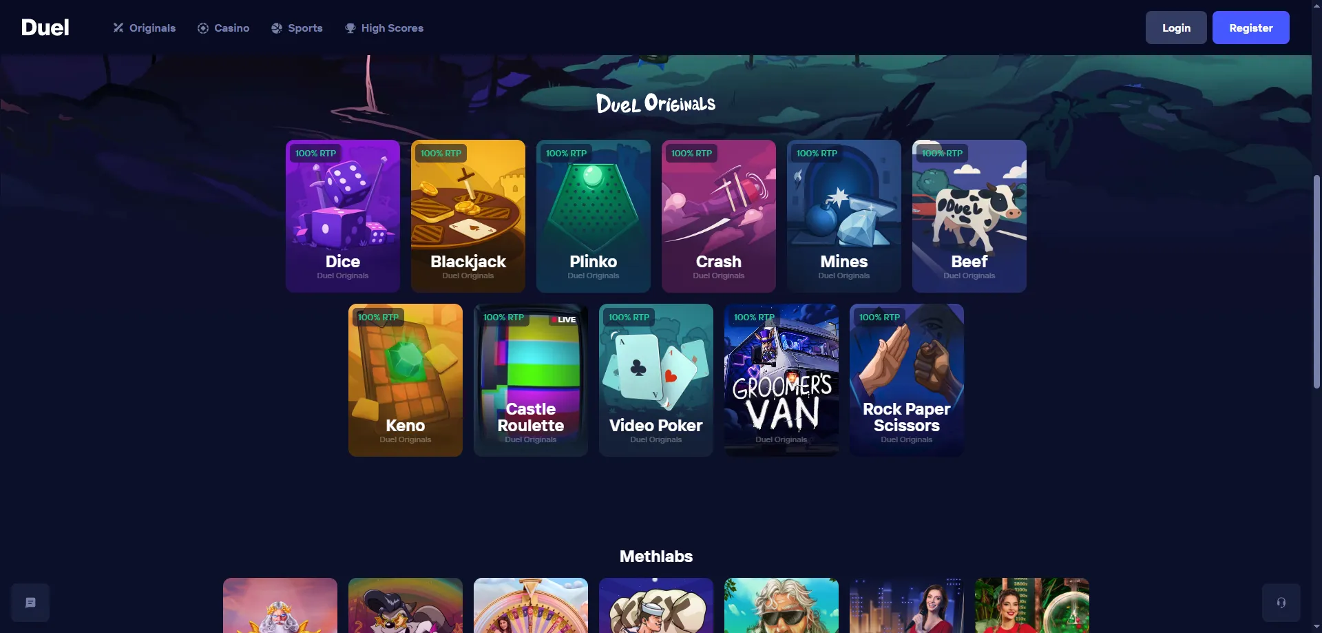 Biblioteca de m&aacute;s de 5000 juegos de casino en Duel Casino M&eacute;xico